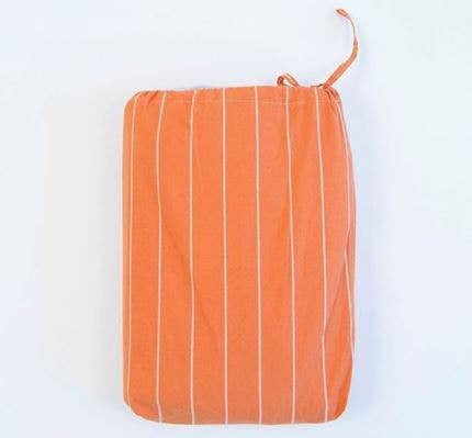 Lt Grey Orange Vertical Stripe Duvet Cover for wholesale on Faire3