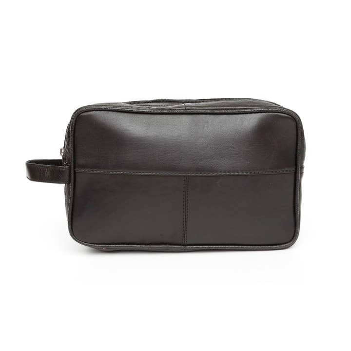ASHLIN® | TRINITY UNISEX TOILETRY BAG | LEATHER for wholesale by Ashlin Leather Boutique