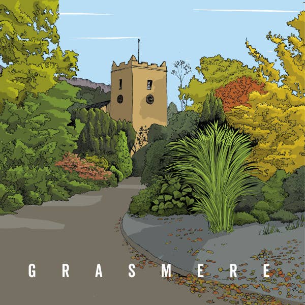 Alff a Bet Design – wholesale Birthday card – Grasmere Church0