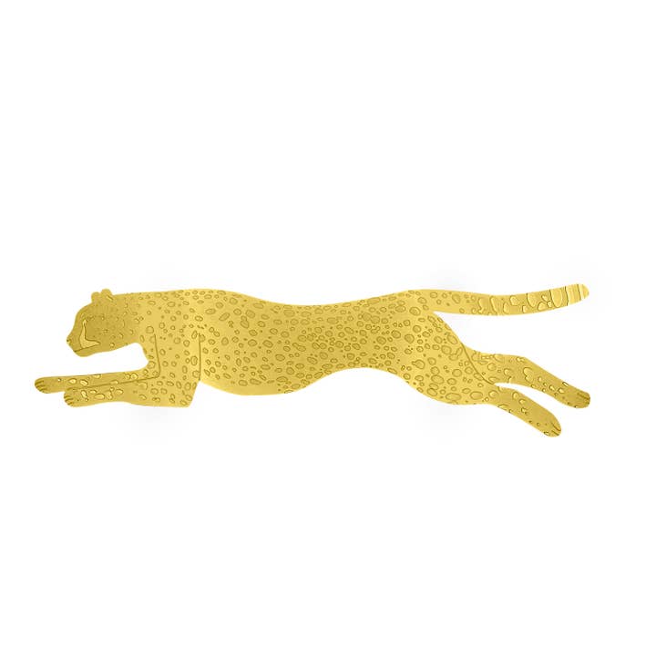 Cheetah Brass Bookmark for wholesale by Pineapple Sundays Design Studio