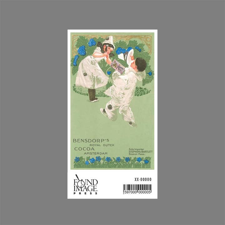 Found Image Press - Wholesale Sticker - Sticker FO-101 Bensdorp's Cocoa Advertisement with Young Har1