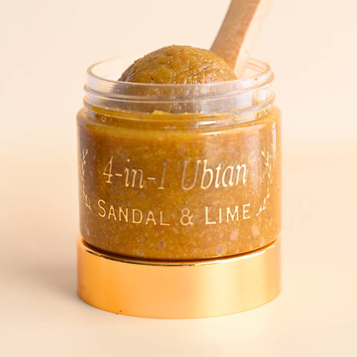 4-in-1 Hydraterende Ubtan Scrub|Gezichtsreiniger|, Sandelhout & Limoen voor wholesale door Om Mamah