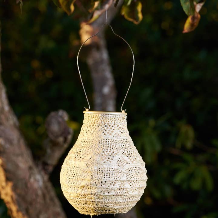 Lanterne solaire Stella Bulb 8 po - Pearl Wave pour la vente par Allsop Home & Garden