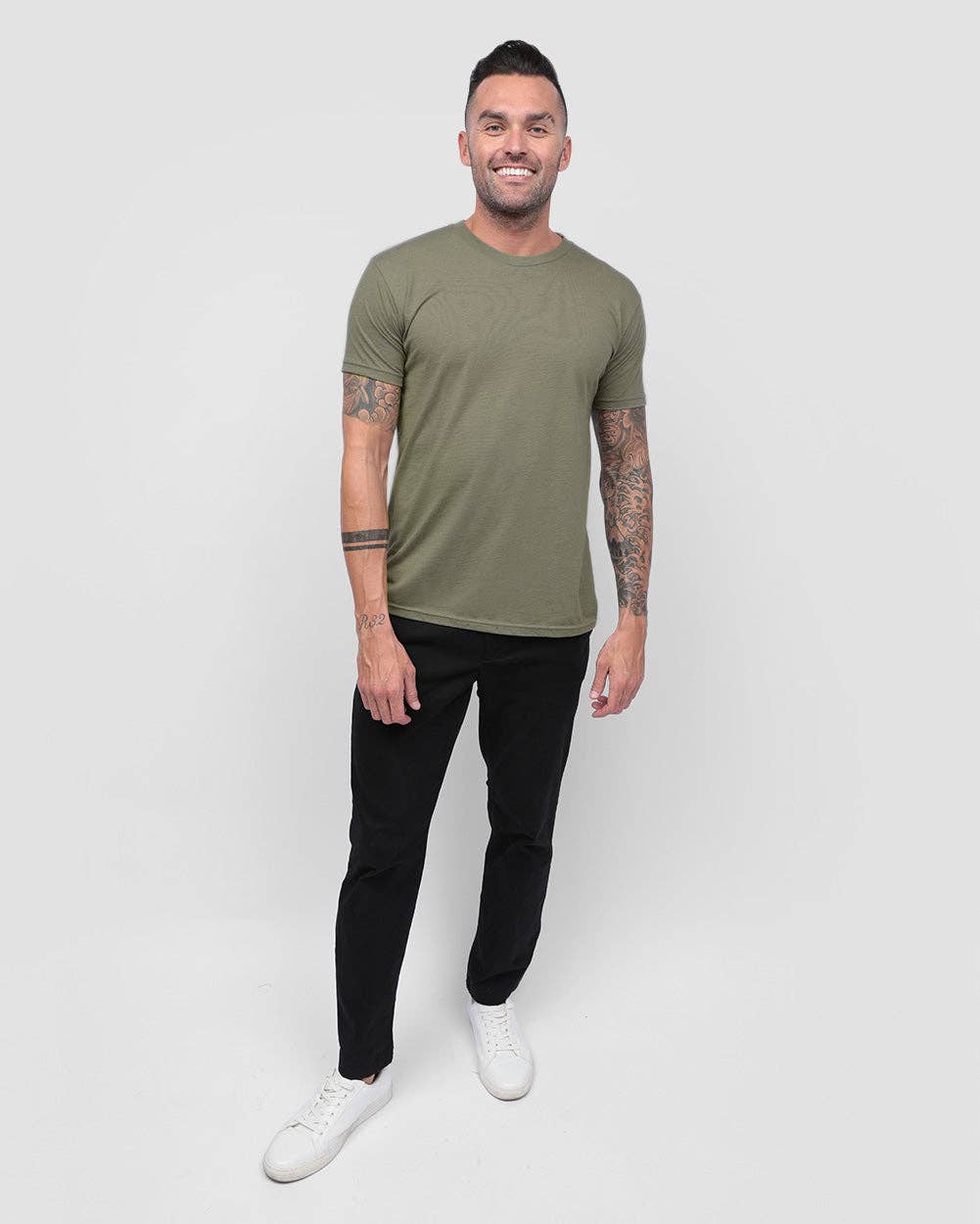 INTO THE AM - Wholesale T-Shirt - Men's - Men's Premium Fitted Plain Blank T-Shirt26