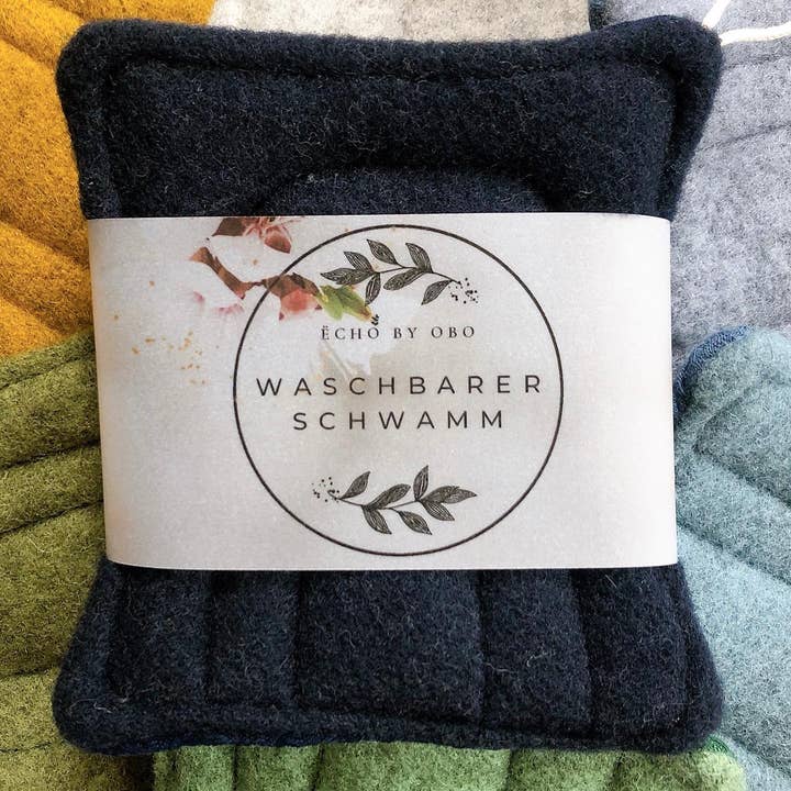Maison Sauvage - Wholesale Cleaning Sponge - Organic washable dishwashing sponge - 2 colors available5