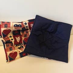 Röd Vit Blå hjärta mikrovågsugn skål mysig för wholesale av Mama Cees Creations