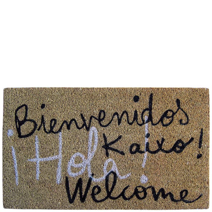 Capacete “welcome kaixo hello welcome” castanho por atacado de Laroom