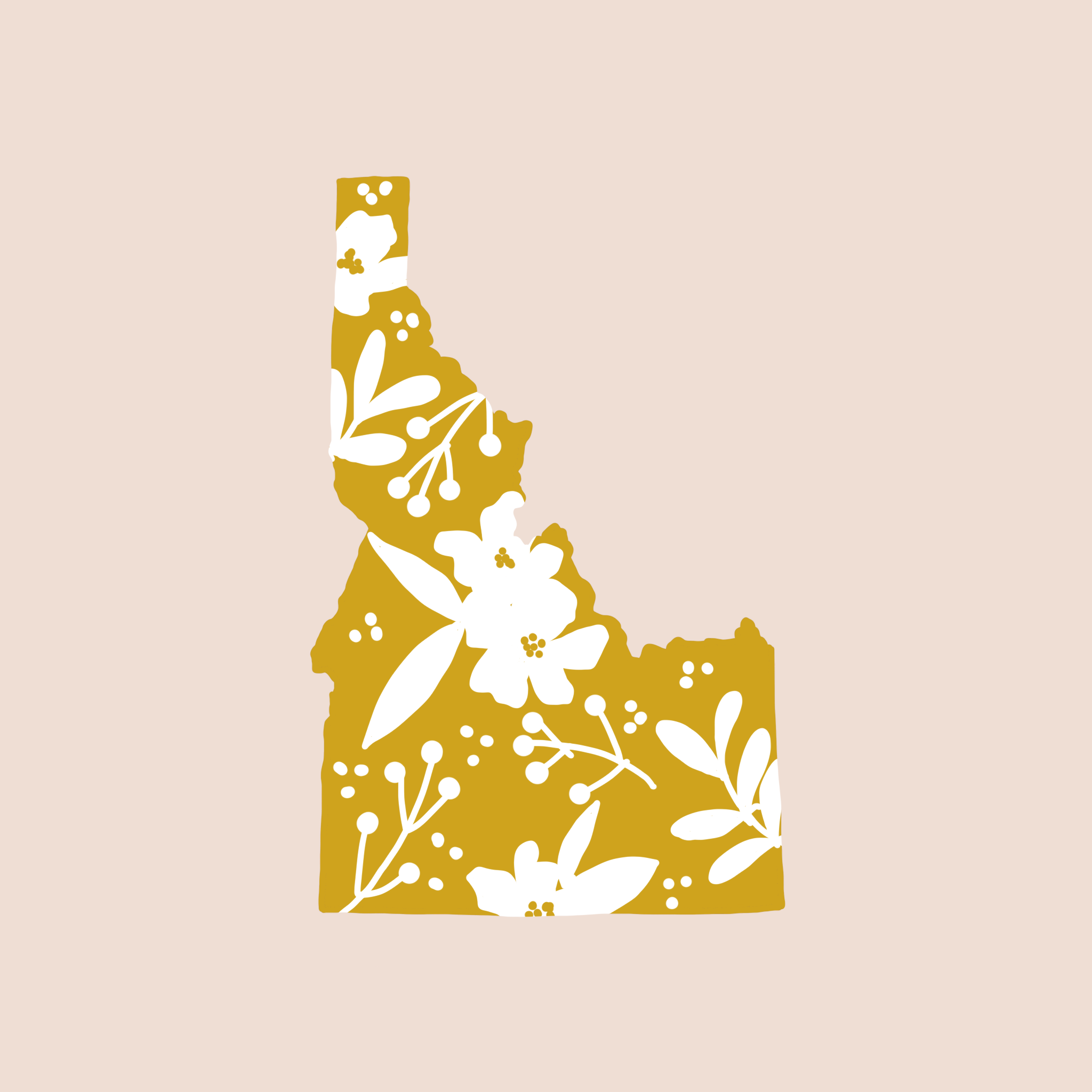 Nordic Nicole - Wholesale Sticker - Idaho Syringa State omtreksticker1