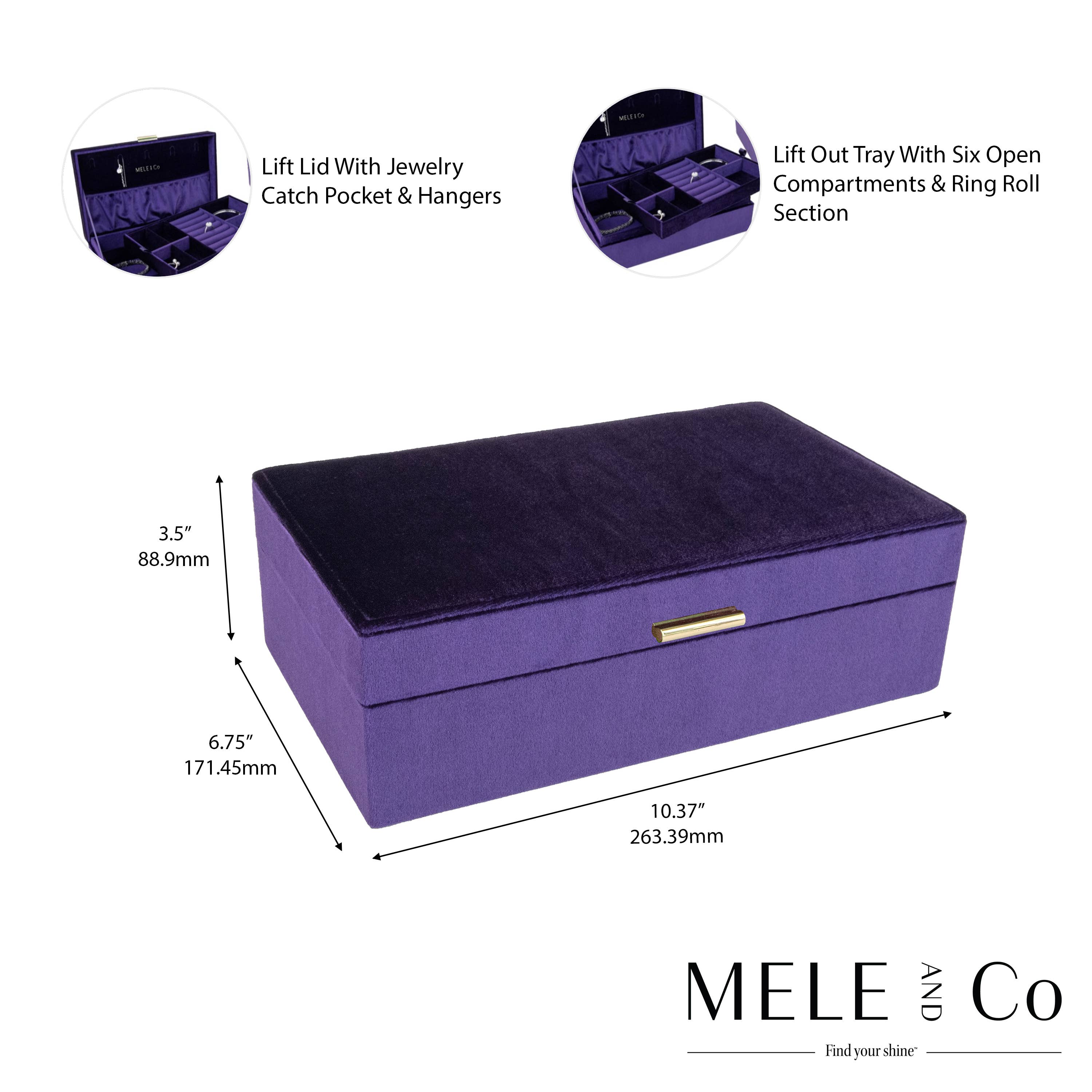Mele and Co - Wholesale Jewelry Box/Organizer - Mele and Co Jewel Velvet Jewelry Box11