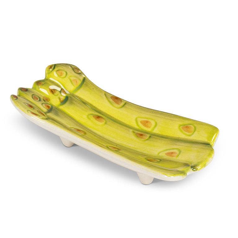 Abbott - Wholesale Decorative Plate/Dish/Bowl - Small Asparagus Dish-Green-4"L0