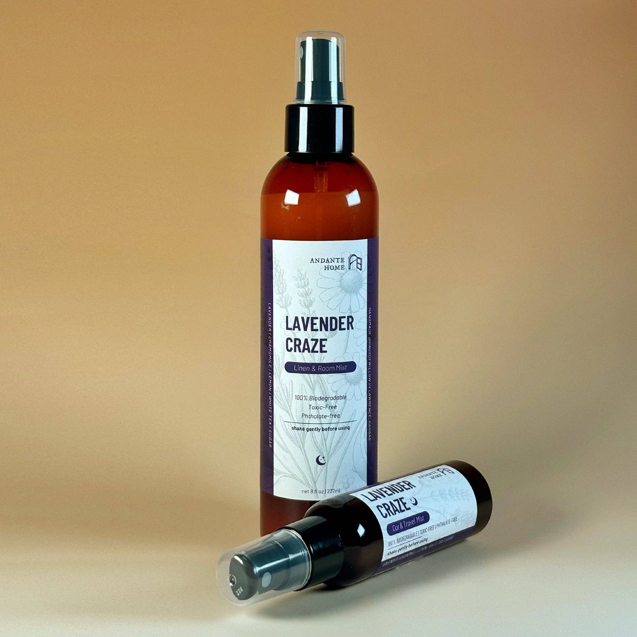 ANDANTE HOME - Wholesale Room & Linen Spray - Lavender Craze 8oz/2oz Spray Mist4
