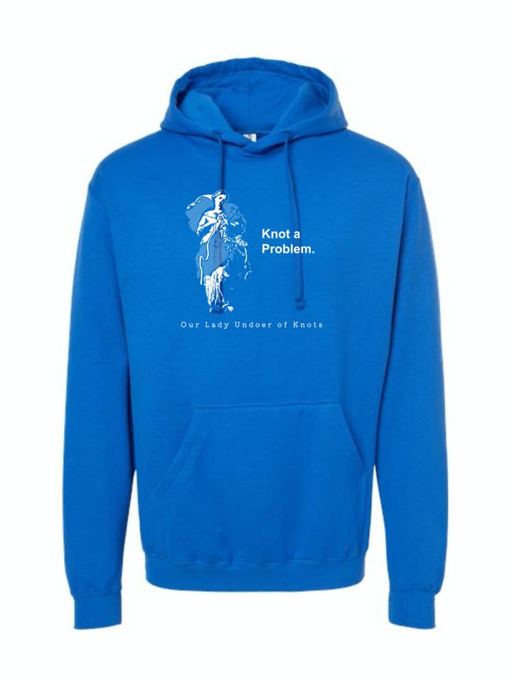 Sock Religious - Wholesale Hoodie - Unisex - Knot a Problem - Our Lady Undoer of Knots Hoodie Sweatshirt1