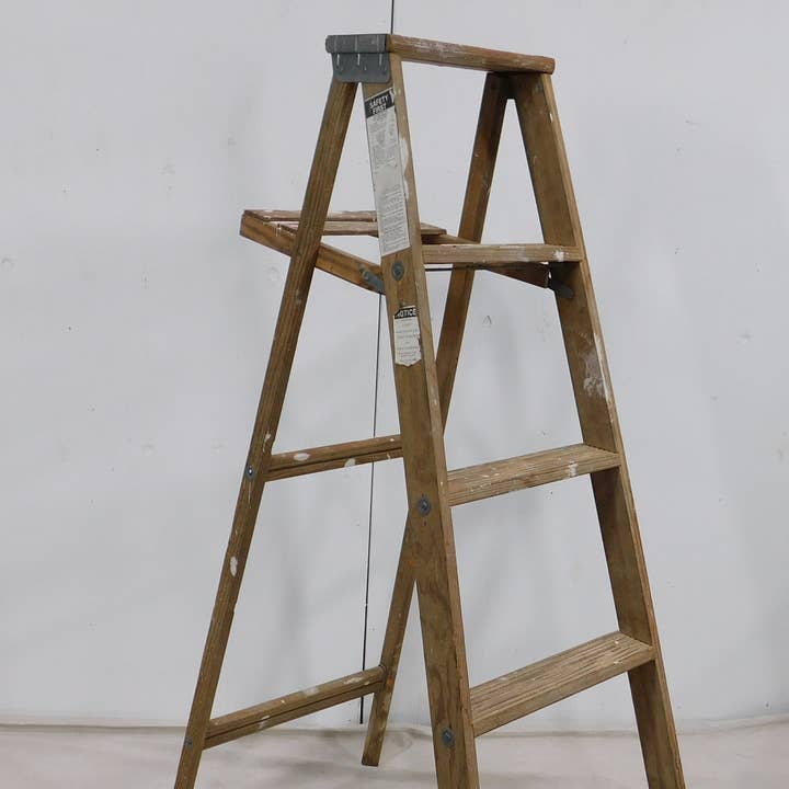 Vintage Wooden Ladder-#28-Great Display-19x38Dx56H inches for wholesale by My Amigos Imports