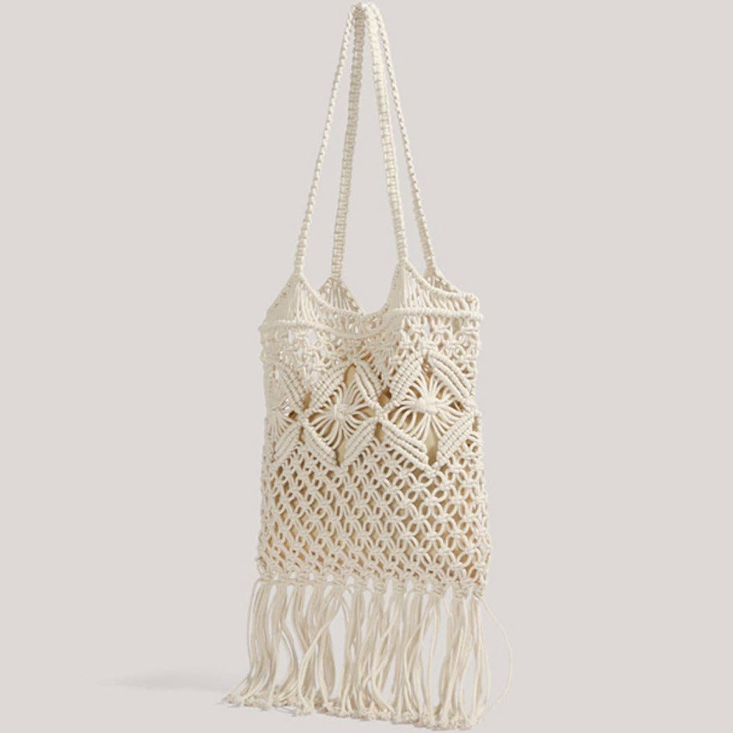 Funkyrel® Atzbranding Limited - Wholesale Tote Bag - Women's - Cosbai - Boho Fringe Crochet Bag - Basic & Chic3