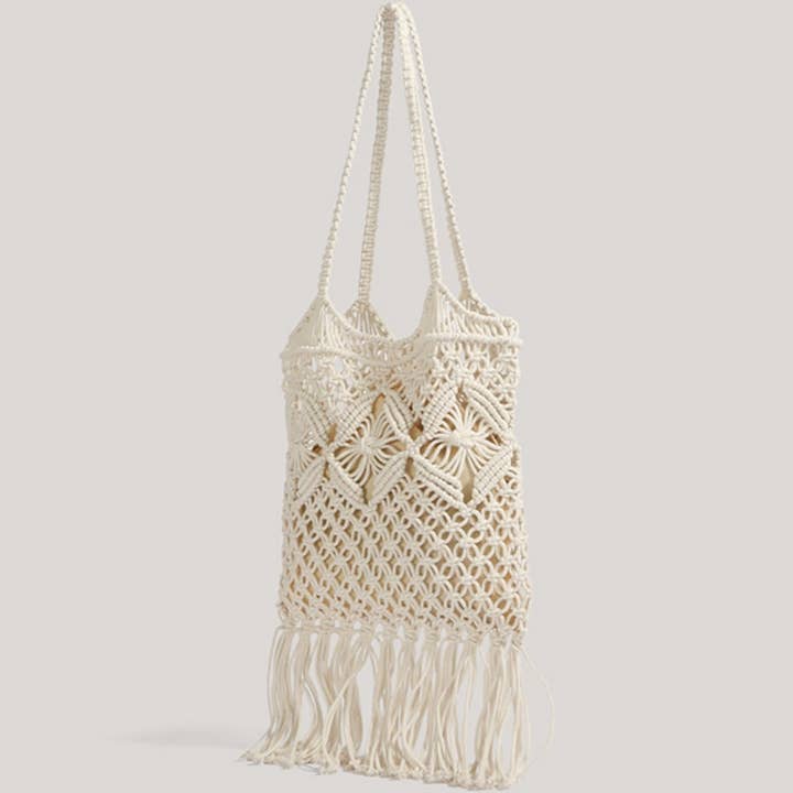 Funkyrel® Atzbranding Limited - Wholesale Tote Bag - Women's - Cosbai - Boho Fringe Crochet Bag - Basic & Chic3