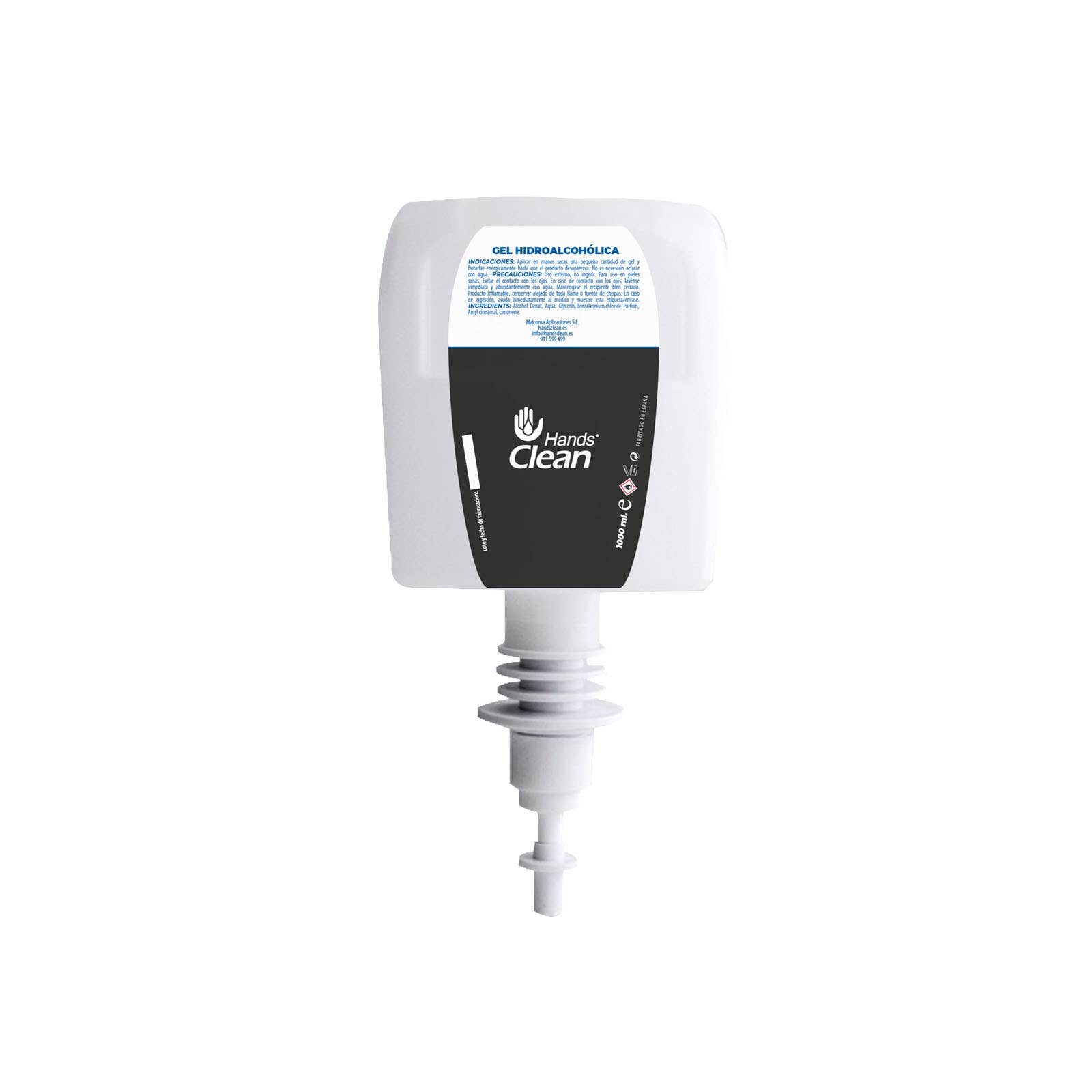 Handsclean - Wholesale Hand Sanitizer - Automatic dispenser + 2 refills (1 Litre each)1