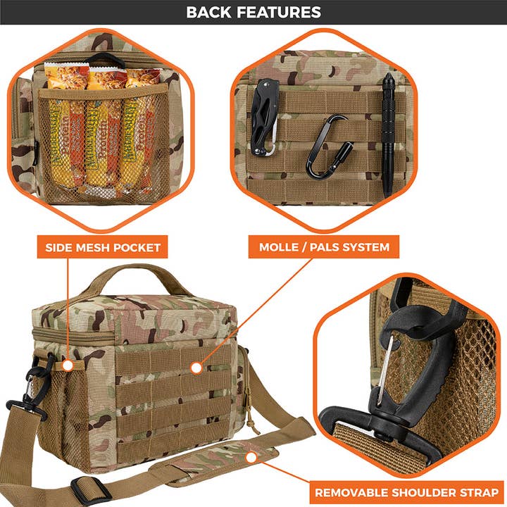 OPUX - Wholesale Lunch Bag/Box - Tactical Military Leakproof Lunch Box - 9 Cans / 18 Cans41