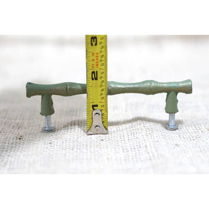 Midwest Craft House - Vente Poignée/bouton - POIGNÉES DE TIROIR DROITES EN BAMBOU EN FONTE4