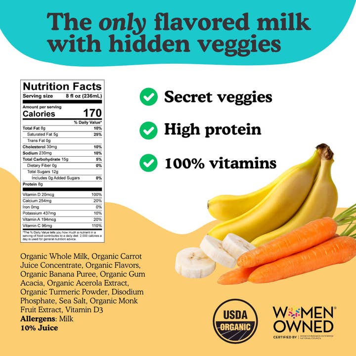 Jubilee's Flavored Milk - Wholesale Fruit Juice - Banana Cream Pie Flavored Milk Boxes, 12-pack1