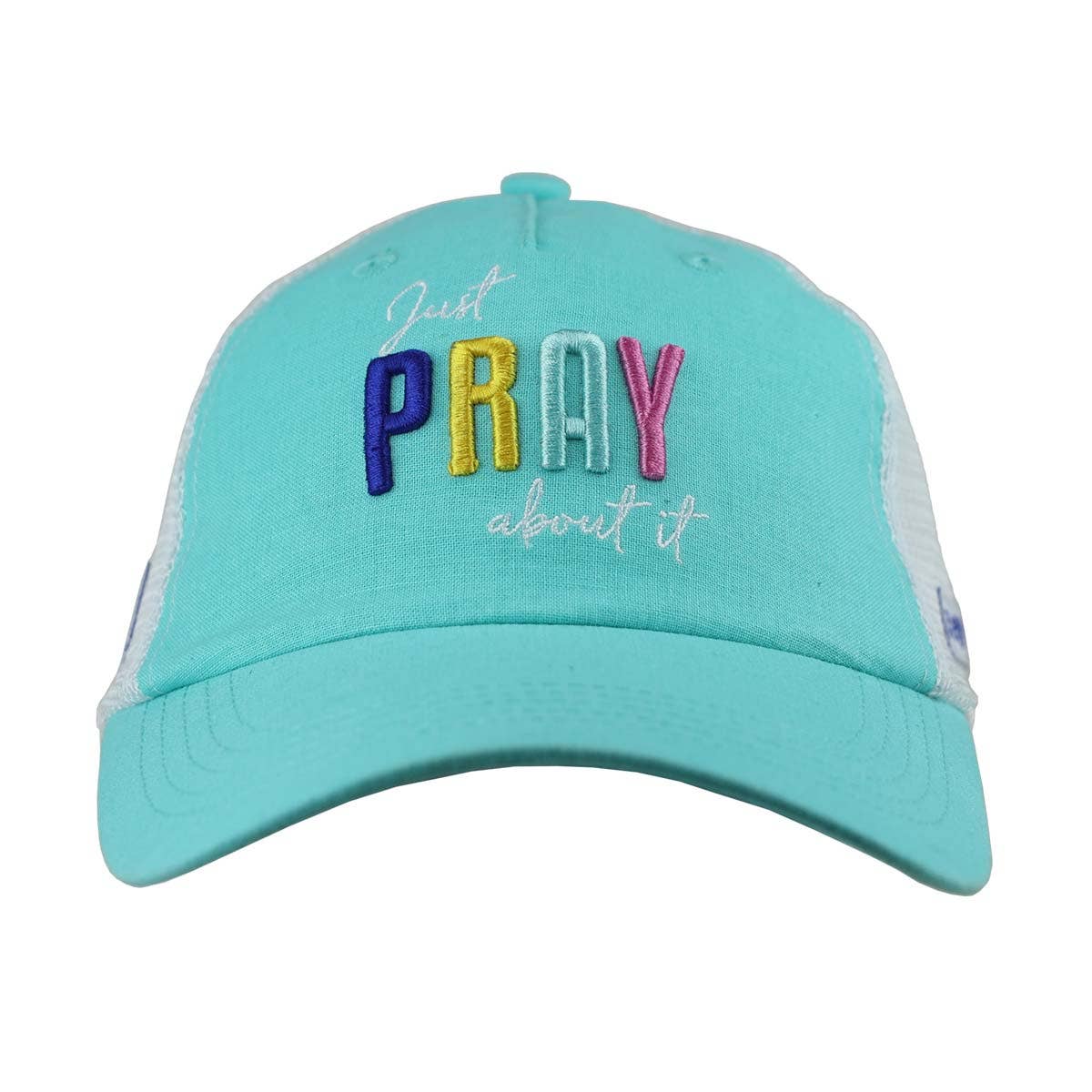 Blue grace & truth Womens Baseball Cap Just Pray About It for wholesale on Faire3