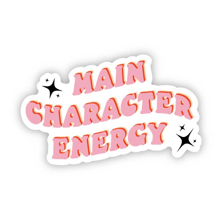 SHEWOLF Designs - Wholesale Sticker - Sticker: Main Character Energy | Fun Bookish Kindle Decal0