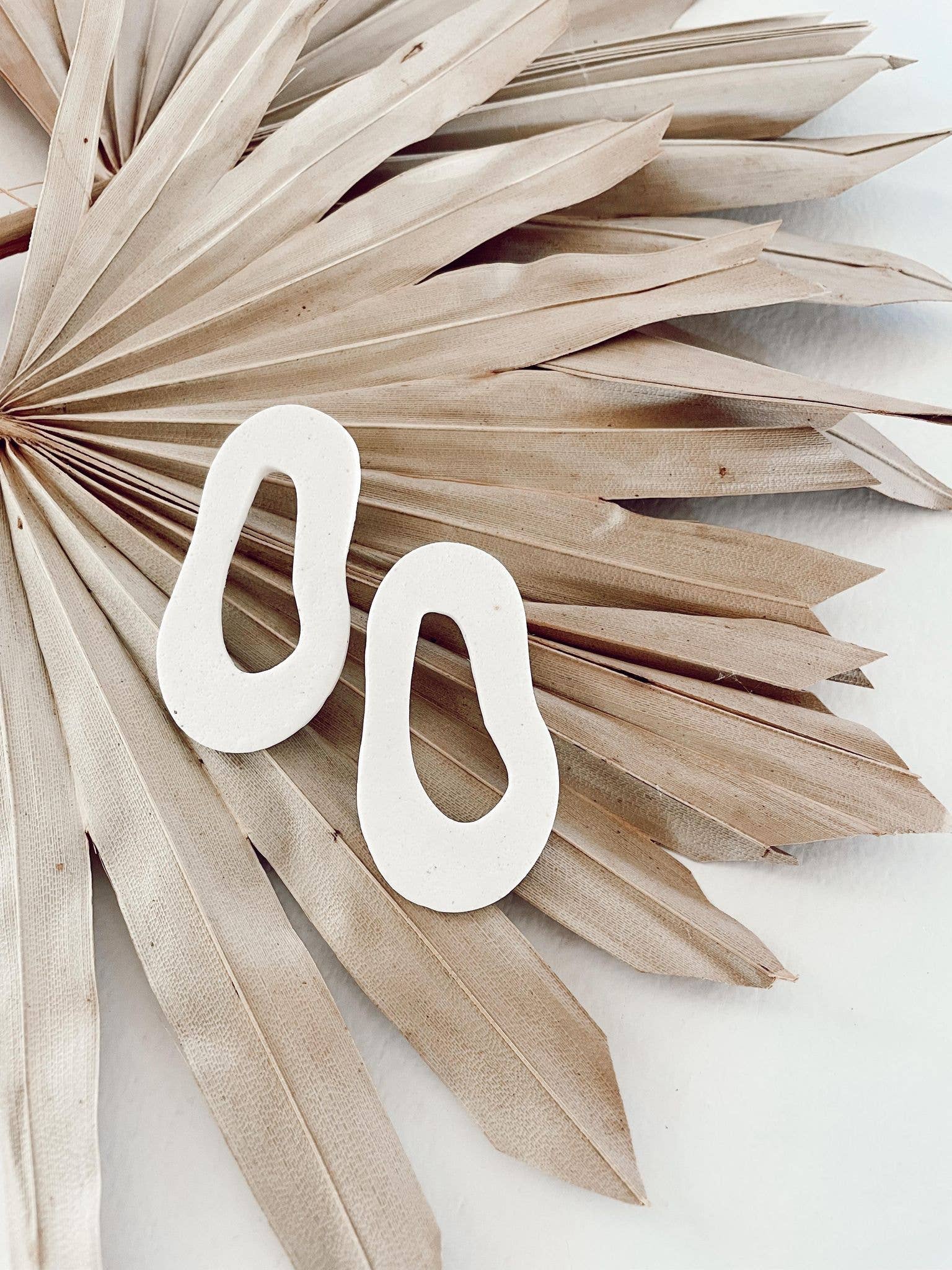 Terra•Cotta - Wholesale Dangle Earrings - Louisa in White