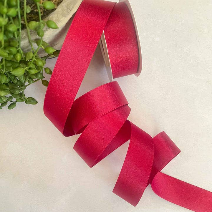 Imaginediy – wholesale Ribbon – Gift wrapping – Red Sparkle Ribbon2