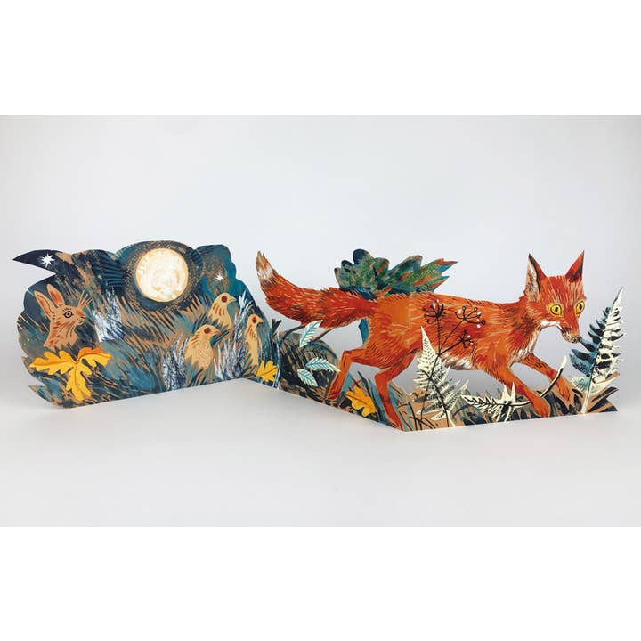 Art Angels - Wholesale Everyday Greeting Card - Fox Collage Card - Mark Hearld