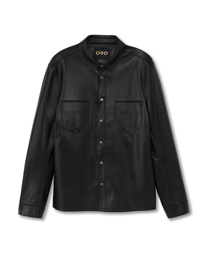 Veste Chemise en Cuir (Noir) pour la vente par ON THIS DAY