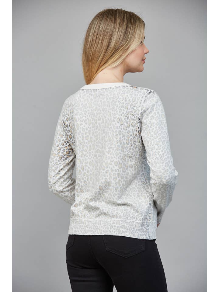 FATE - Wholesale Cardigan - Women's - CAMO PRINT FRONT BUTTON CLOSURE CARDIGAN FW1555612