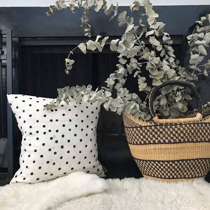xN Studio - Wholesale Throw Pillow Cover - Mudcloth POLKA Pillow Cover