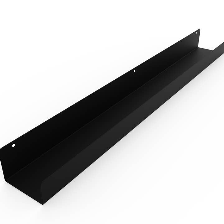 Powder Coated Industrial Forged Steel Floating Shelf Ledge for wholesale by DIY CARTEL