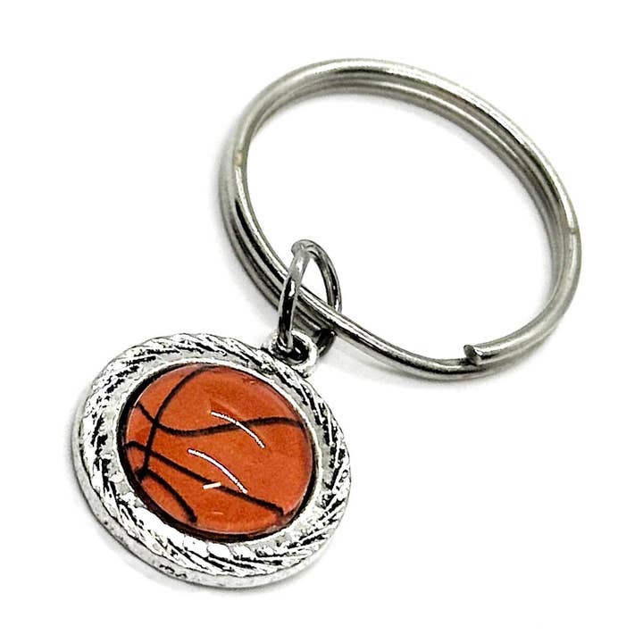Basketball-Charme-Schlüsselanhänger, Team-Mama-Geschenke, Senior-Mama-Geschenke, Frauengeschenk, Muttergeschenk, Geschenk für Sie, Basketballspieler, Basketball-Mama für den Großhandel von JKCE Designs