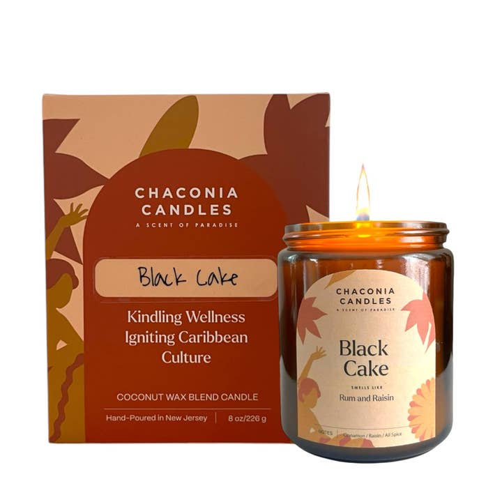 Black Cake — Candela per la vendita all'ingrosso da parte di Chaconia Candles