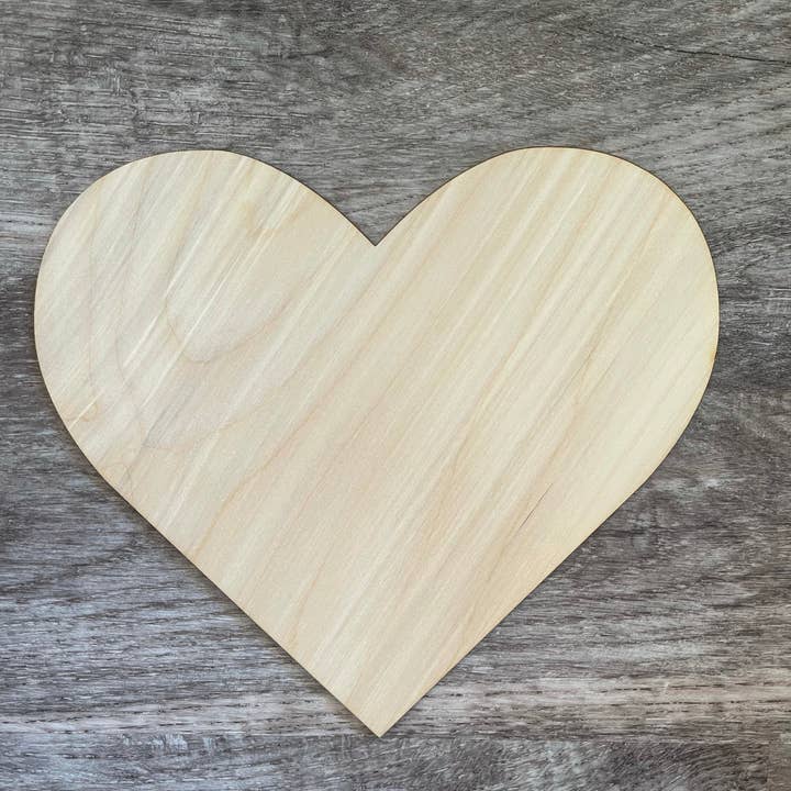 Heart Blank for wholesale by Southern Birch Company
