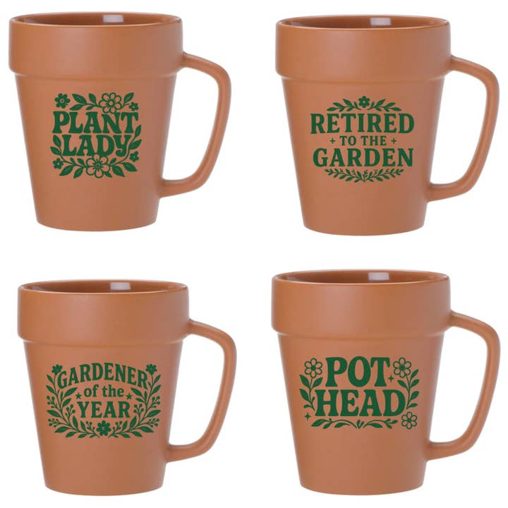 Flower Pot Mugs - Reorder, 24pc for wholesale by Pourware Inked