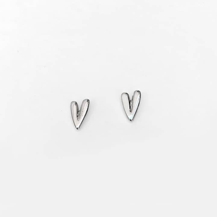 Love Lori Michelle Jewelry - Wholesale Stud/Post Earrings - Whole Heart Earrings