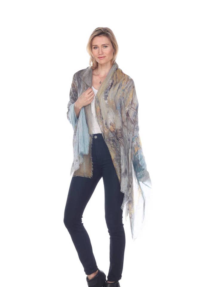 Women Light Weight Shawls (FLN1803) for wholesale by Kamana