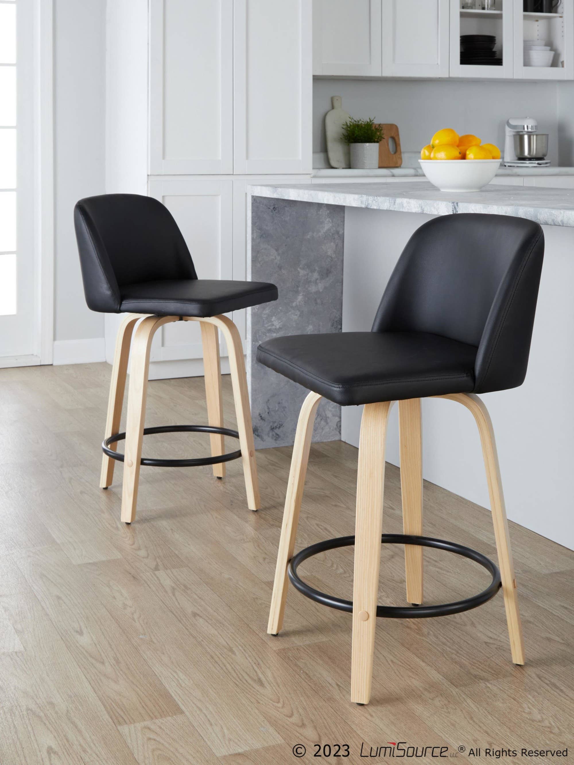 LumiSource and Grandview Gallery - Wholesale Stool - Toriano 26" Fixed Height Counter Stool Q - Set of 266