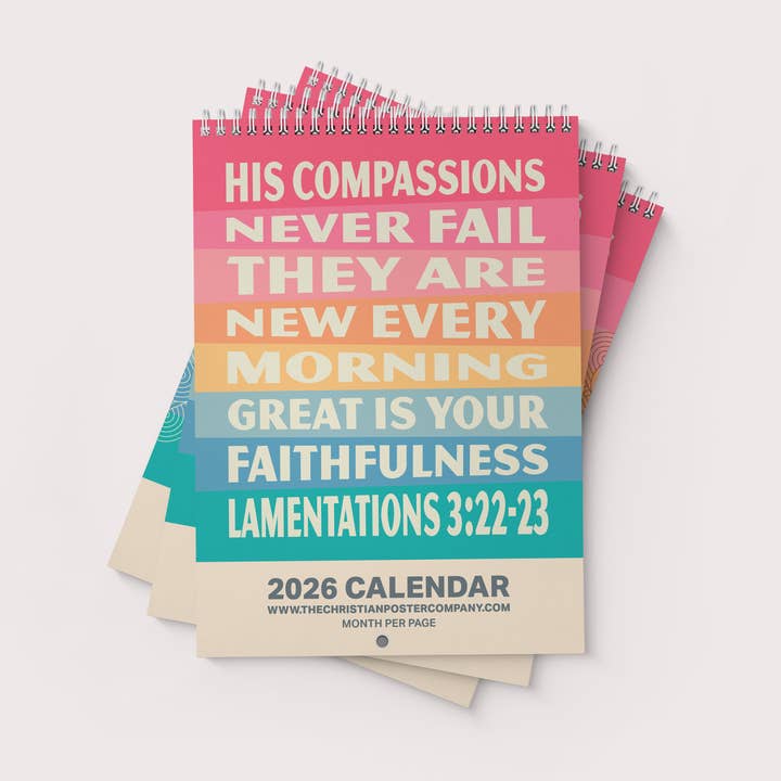 Calendário Cristão de 2026 por atacado de The Christian Poster Company