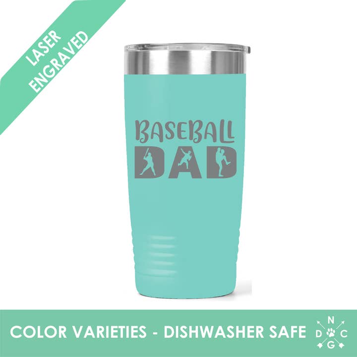 Baseball Dad Silhouette Tumbler - Sports Dad Baseball for wholesale by Northern Country Girl Designs, LLC