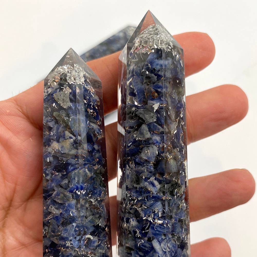VIE – wholesale Spiritual stone/crystal – Orgonite Obelisk Tower, 8x2x2cm51