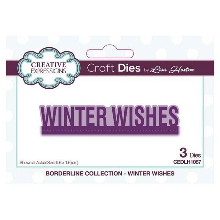 Ecstasy Crafts Distributing - Wholesale Craft Supplies - Creative Expressions Borderline Winter Wishes Craft Die