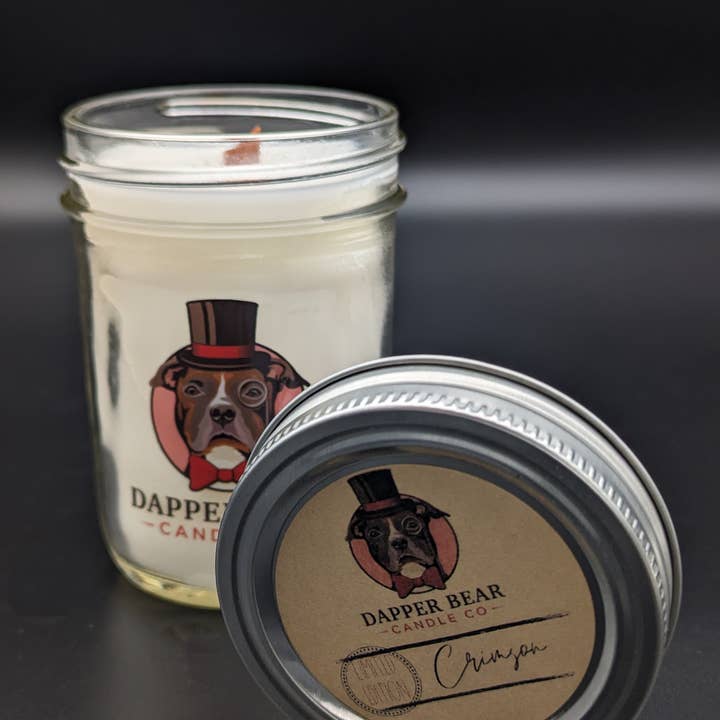 cramoisi pour la vente par DAPPER BEAR CANDLE CO