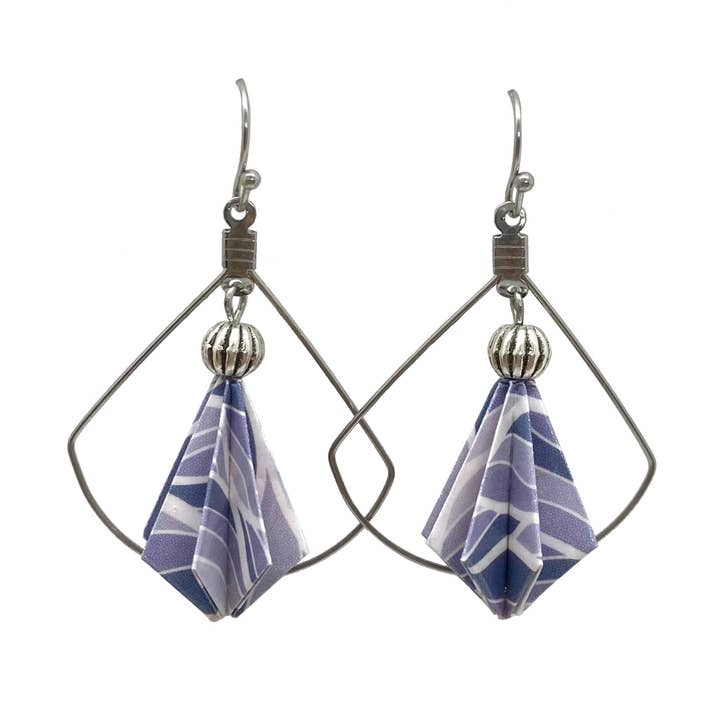 Origami Earrings (Water Resistant) - The Florence for wholesale by Paper Moon Origami Co.