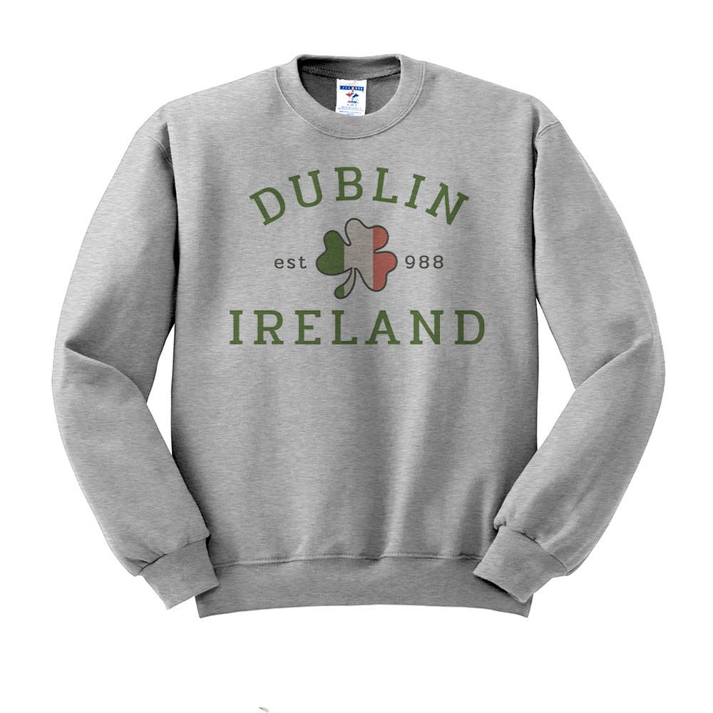 Lucky Luna Apparel - Wholesale Graphic Sweatshirt - Women's - Dublin Ireland Crewneck Sweatshirt4