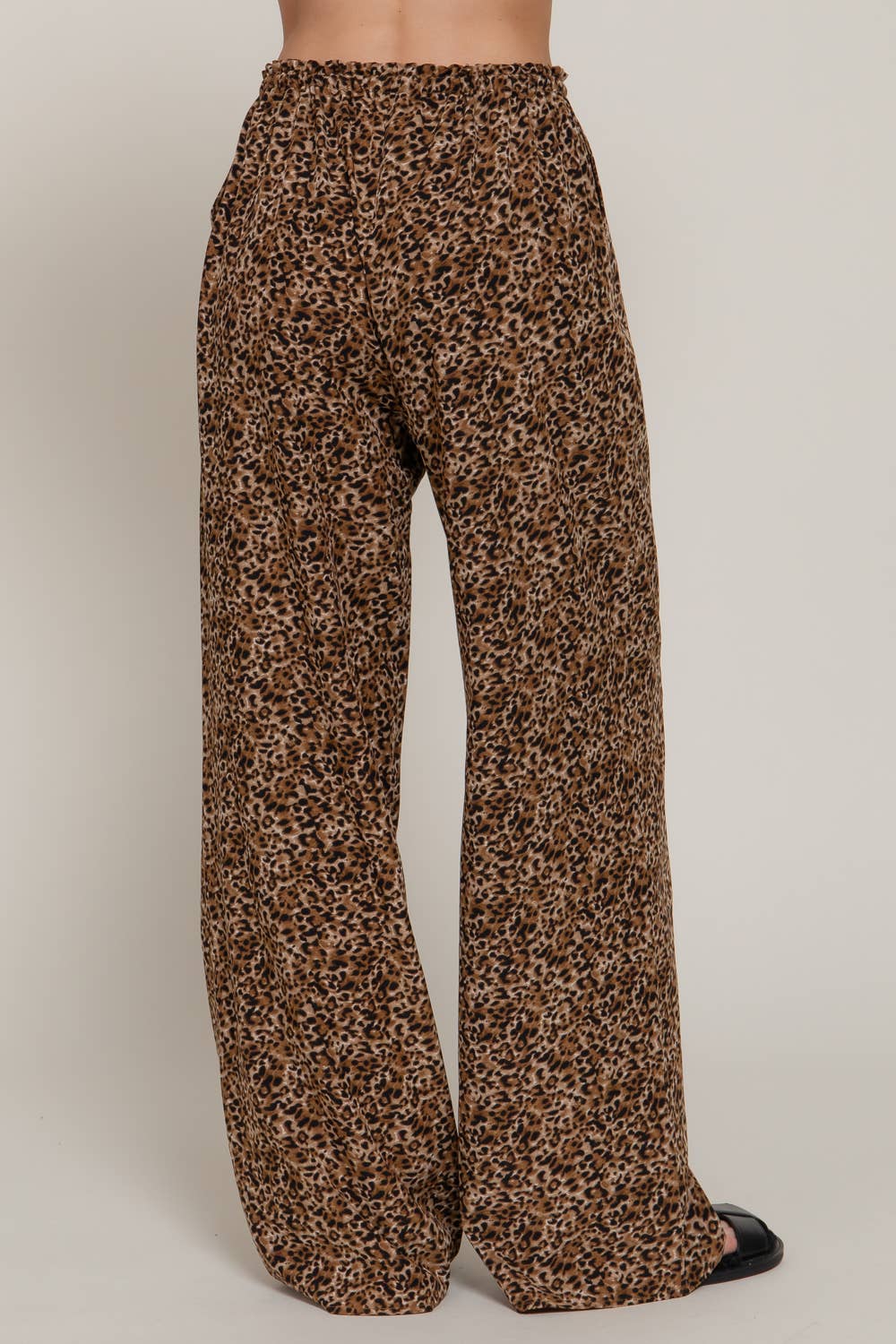 42POPS - Wholesale Pants - Women's - ,,.....SI-28126 Elastic Wastband Animal Print Long Pants w/ Pockets 06122