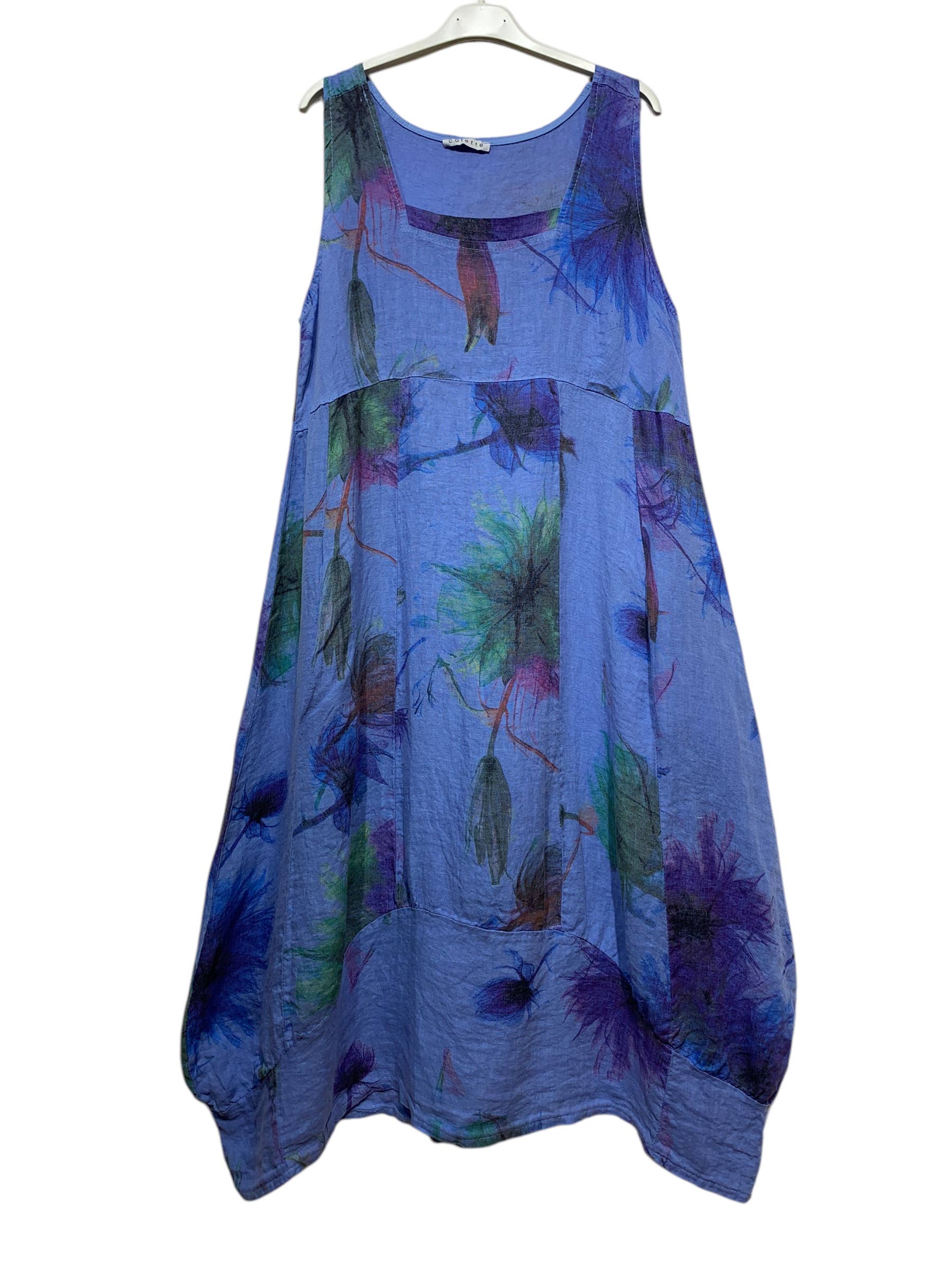 LINEN & COTTON HOUSE - Wholesale Dress - Women's - LINEN DRESS 322 FLOWERS13
