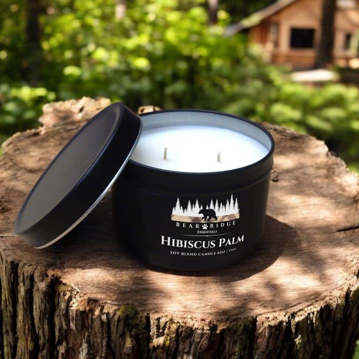 Cocoa Butter + Cashmere 6oz Soy Candle for wholesale by Bear Ridge Essentials