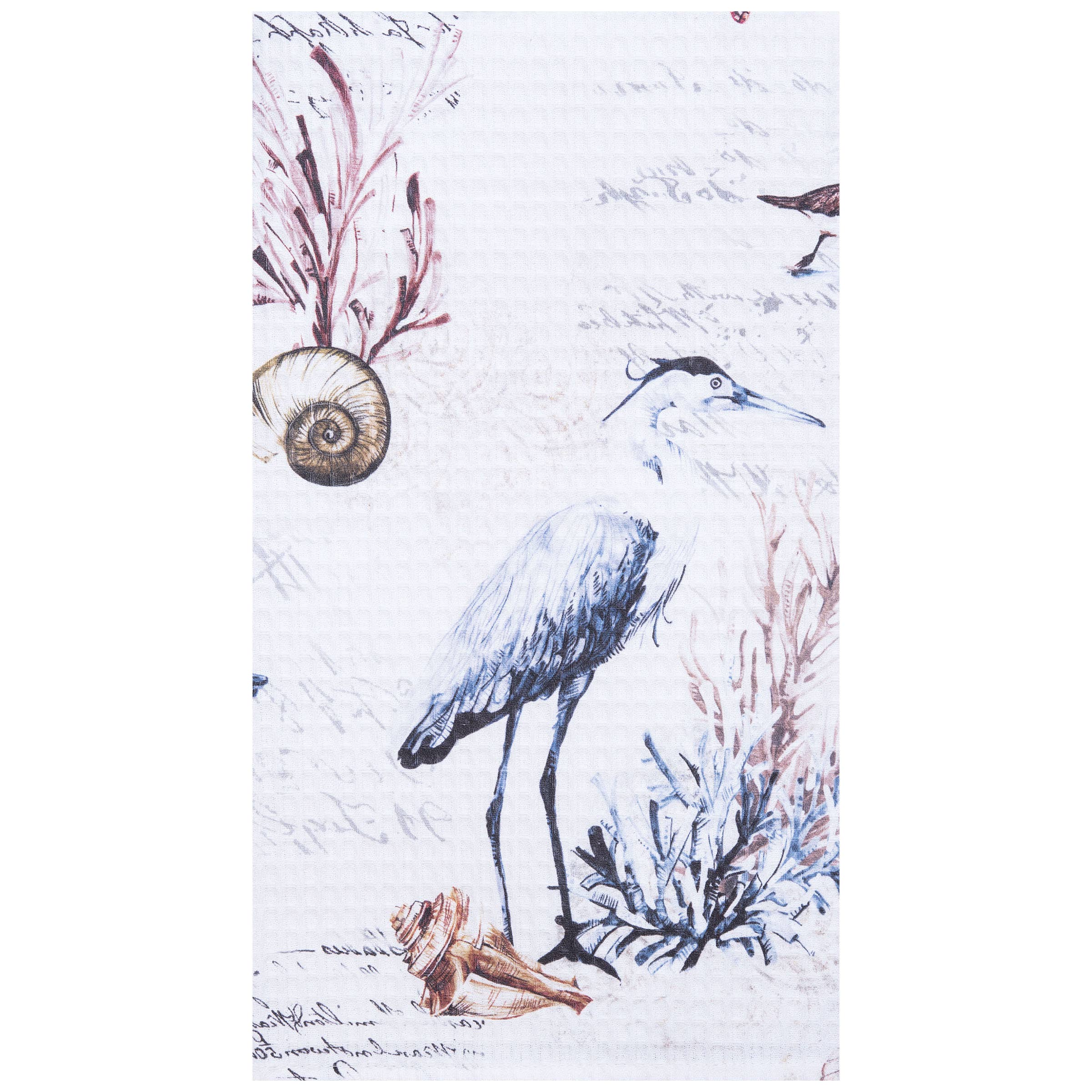 C&F Home - Wholesale Tea Towel - Coastal Heron Kitchen Towel0